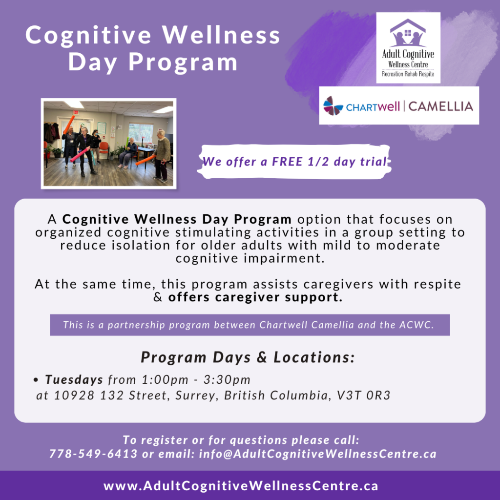 New Cognitive Wellness Day Program Location Opens in Surrey